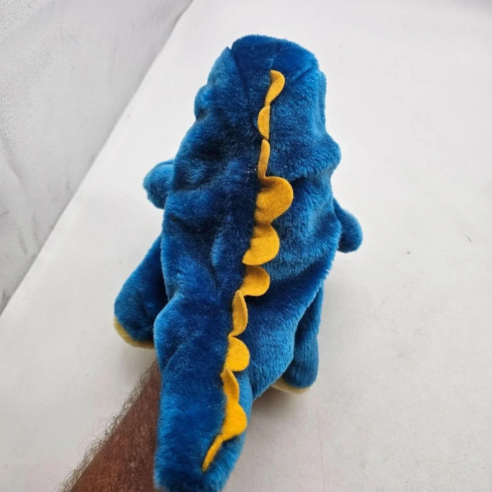Blue Tyrannosaurus Rex Dinosaur Hand Puppet Plush Stuffed Animal Toy Small Cute